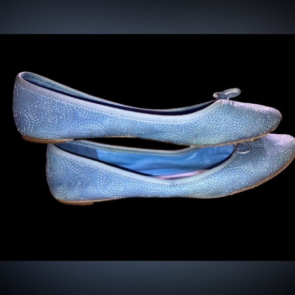 Tory Burch Chelsea leather stitched ballet sz 9 - Picture 3 of 7